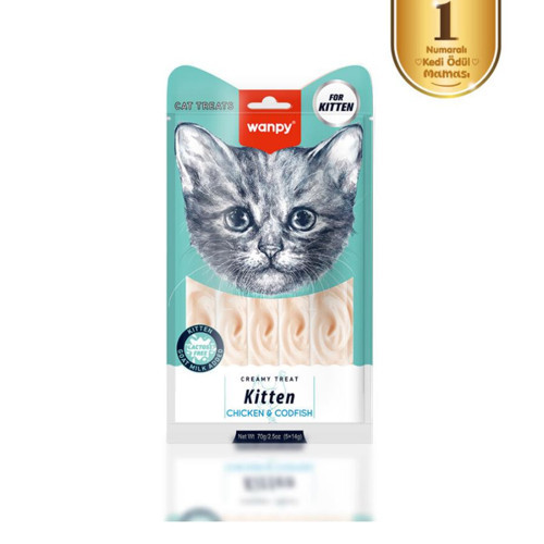 Tavuklu & Morinalı Yavru Kedi Krema Ödülü 5×14 Gr