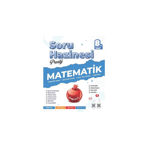 Nartest Yayınları 8. Sınıf Prestij Matematik Soru Hazinesi