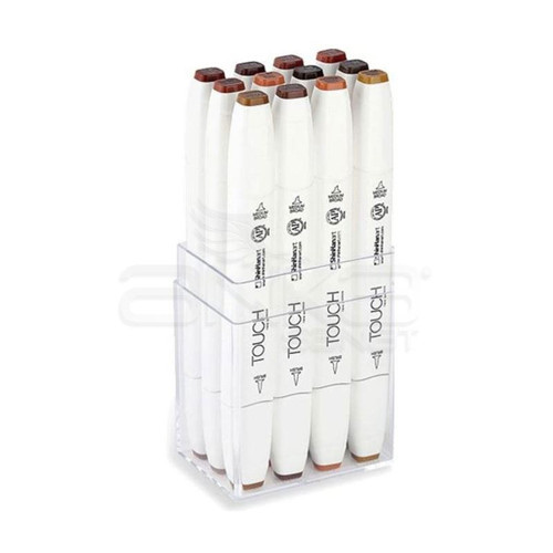 Twin Brush Marker Kalem 12li Set Ana Renkler