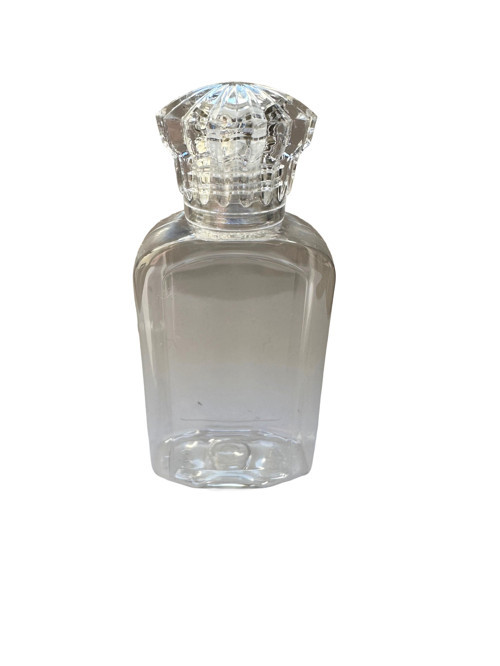 Doldurulabilir Plastik Şeffaf Kapaklı Tıpalı Kolonya Şişesi - 50 Ml. - 9 Cm. - 1 Adet