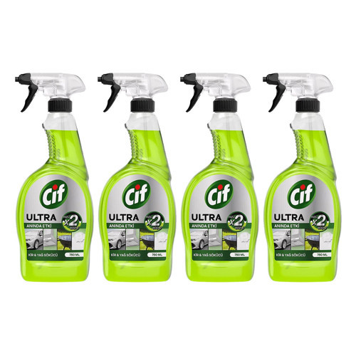 Ultra Anında Etki Kir&Yağ Sökücü 750 ml x 4 Adet