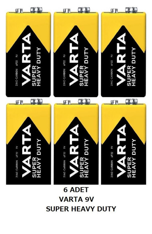 S.LİFE 9 V ÇİNKO PİL 6632 556649 ( 6 ADET )