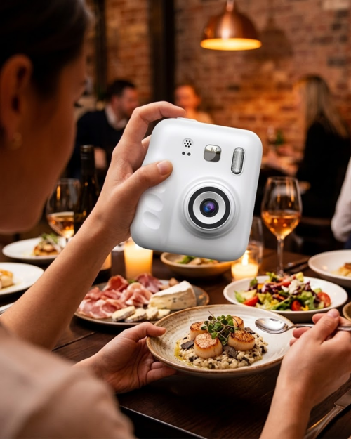 popüler Mini Çocuk Fotoğraf Makinesi Baskı Özellikli Video Çekim 4 Kağıt Rulo Hediyeli 2026