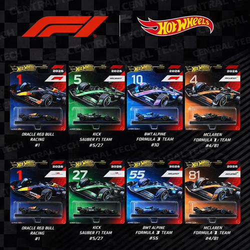 Premium Formula 1 2026 Serisi 8 Araç Koli Seti Red Bull McLaren Alpine Williams