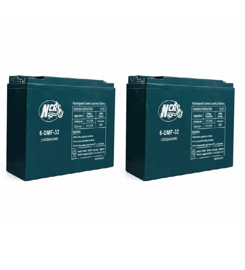 12V-32Ah (40Ah EBATLARINDA) 2'li PAKET 32 AMPER DAR E-BIKE AKÜ-2026 ÜRETİM EBATLAR: 267x78x170mm