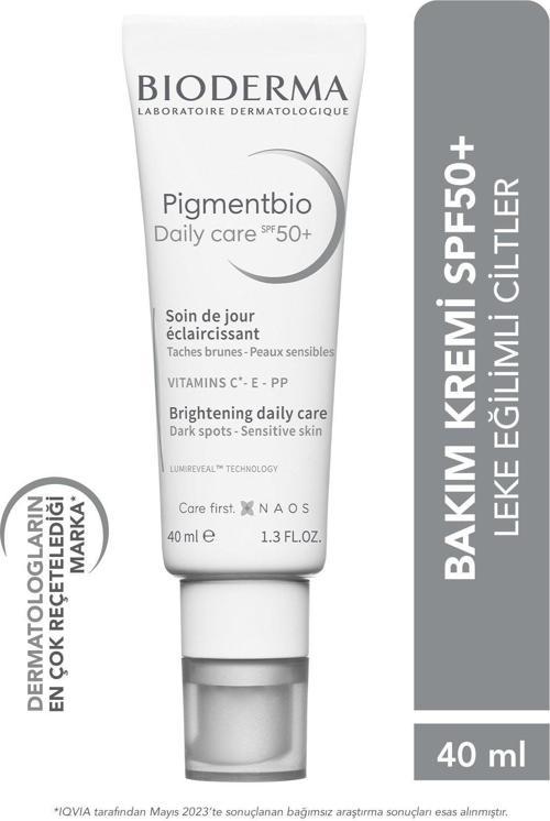 Pigmentbio Daily Care Spf50 Leke Karşıtı Aydınlatıcı Güneş Koruyucu E Ve C Vitamini Krem 40 ml
