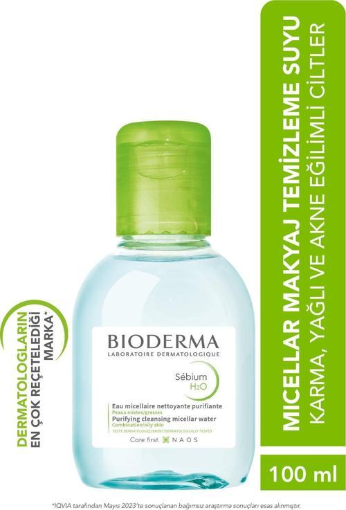 Sebium H2O Karma, Yağlı ve Akne Eğilimli Ciltler için Micellar Makyaj Temizleme Suyu 100 ml