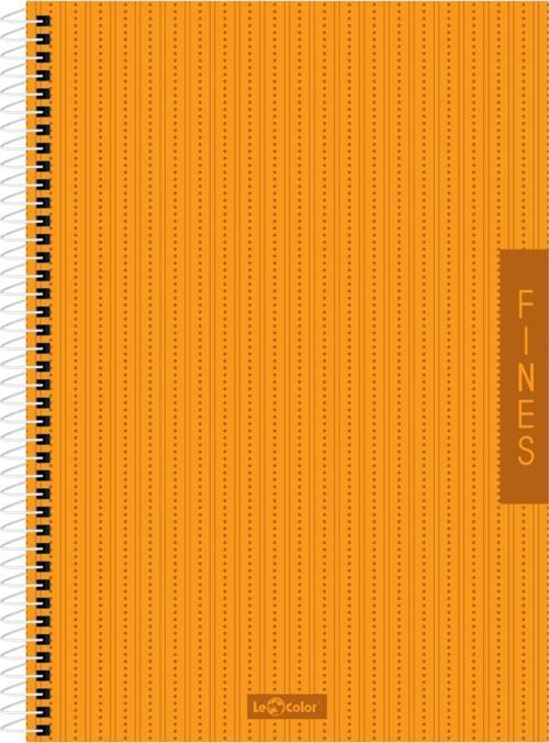 Fines Ofis Defter A4 Spiralli Kareli Turuncu