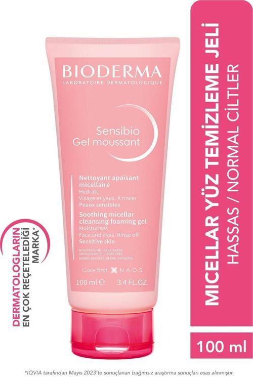 Sensibio Foaming Gel Hassas ve Normal Ciltler Durulanan Micellar Yüz Temizleme Jeli 100 ml