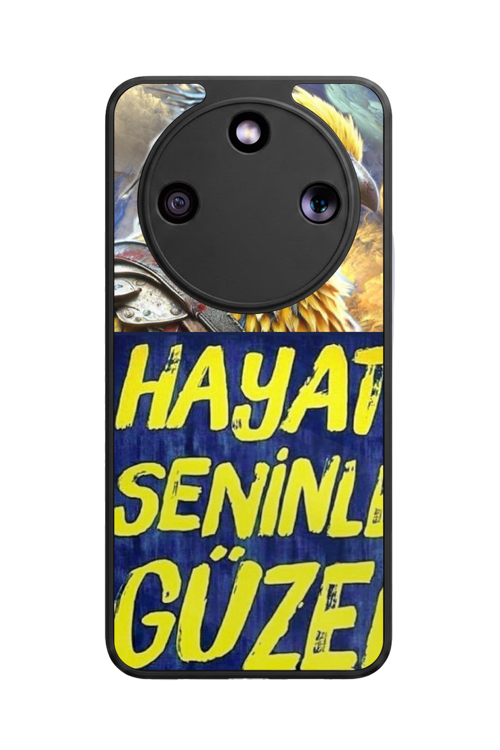 Honor Magic 8 Lite Uyumlu Taraftar Baskılı Glossy Premium Mat Siyah Silikon Kılıf