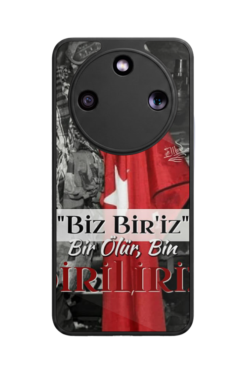 Honor Magic 8 Lite Uyumlu Göktürk Türk Baskılı Glossy Premium Mat Siyah Silikon Kılıf