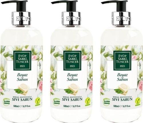 Beyaz Sabun Sıvı Sabun 500ml - 3 Adet