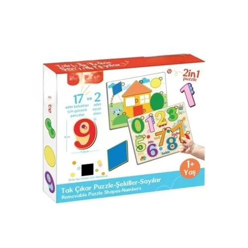 FP2762 TAK ÇIKAR PUZZLE ŞEKİLLER SAYILAR 481348