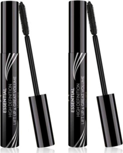 Hacim Etkili Siyah Maskara - Essential High Definition&liftup&great Volume Mascara X 2 Adet