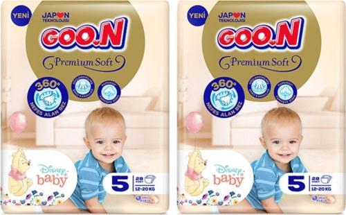 Goon Premium Soft Bebek Bezi 5 Numara 28'li X 2 Adet