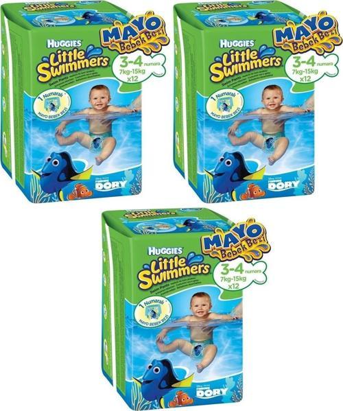 Huggıes Little Swımmers Mayo Bebek Bezi Beden:3-4 (7-15kg) 36 Adet (3pk*12)