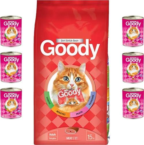 Meat Etli Yetişkin Kedi Maması 15 Kg + 6 Adet Konserve