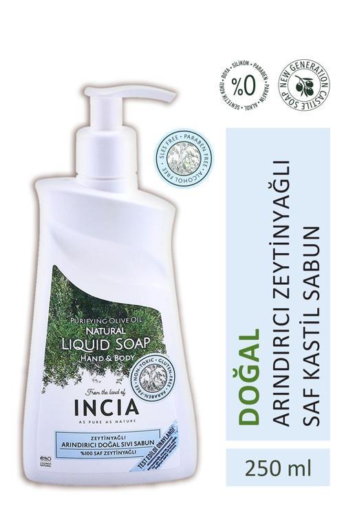 %100 Doğal Sıvı Kastil Sabunu Arındırıcı Zeytinyağlı 10 Bitkisel Değerli Yağ Vegan 250 ml