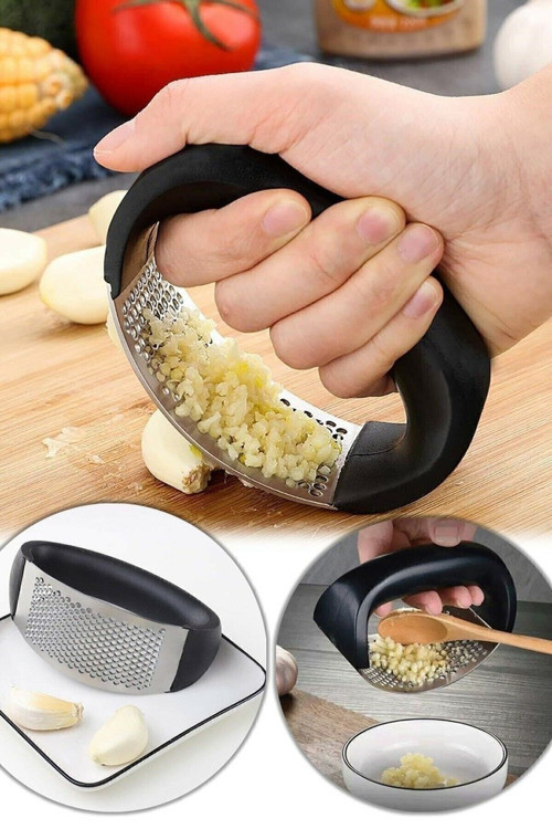 Paslanmaz Çelik Sarımsak Ezici Ergonomik Tasarım