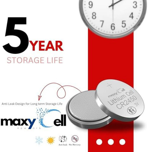 Maxycell 6 Adet 2450 CR2450 Lityum Düğme Pil 3V DL2450