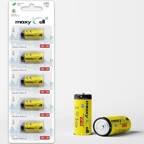 Maxycell 5 Adet LR1 Piller 1.5V MN9100, 910A, LR1, E90