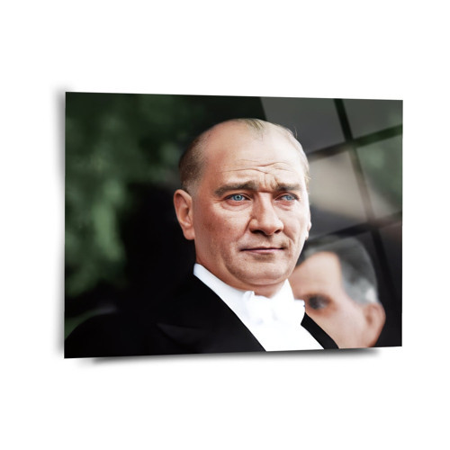 Atatürk Portre Cam Tablo - Ata038
