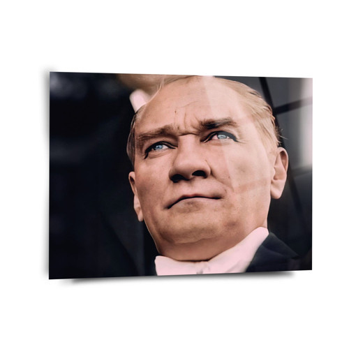 Atatürk Portre Cam Tablo - Ata043