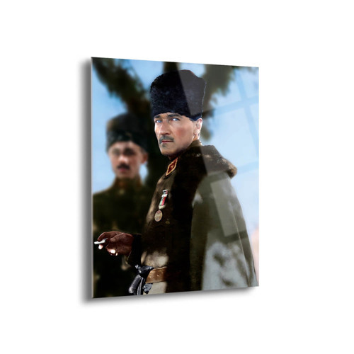 Atatürk Portre Cam Tablo - Ata051