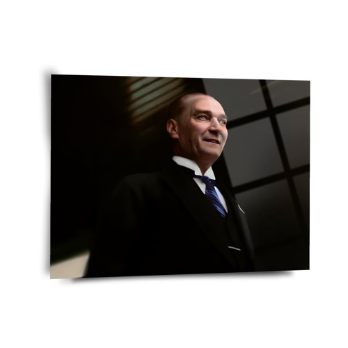 Atatürk Portre Cam Tablo - Ata039