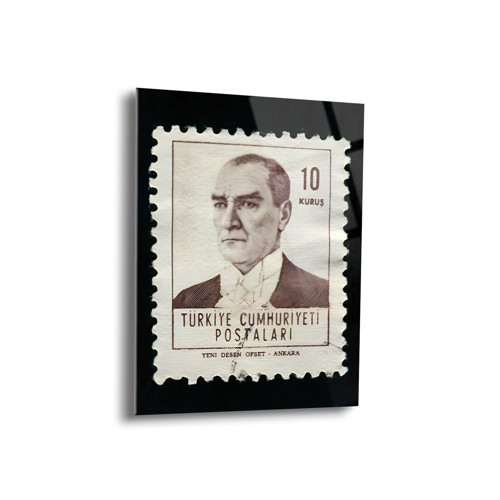 Atatürk Portre Cam Tablo - Ata075