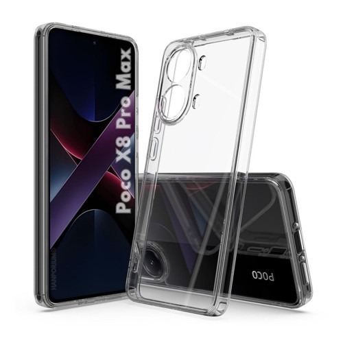 Poco X8 Pro Max 5G Uyumlu Silikon Kılıf - Pastel Renk Tonu Kamera Korumalı Esnek Kapak-Şeffaf