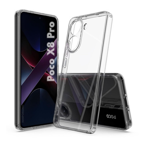 Poco X8 Pro 5G Uyumlu Silikon Kılıf - Pastel Renk Tonu Kamera Korumalı Esnek Kapak - Şeffaf