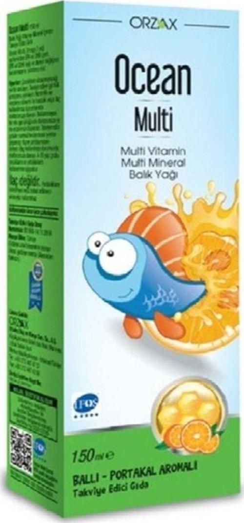 Multi Şurup Ballı Portakal Aromalı Balık Yağı 150 ml