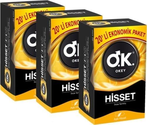 Prezervatif Hisset 20 Li X 3 Adet (60 Lı)