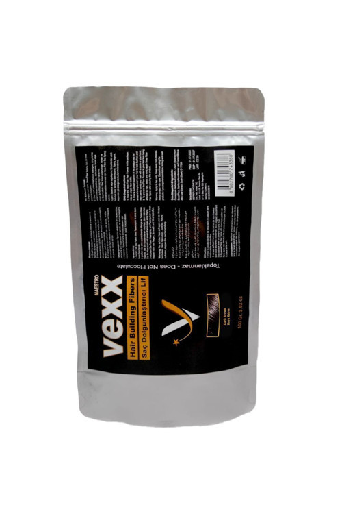 Vexx 100 Gr. Koyu Kahverengi (Dark Brown) Saç Tozu Topik-Topaklanma Yapmaz