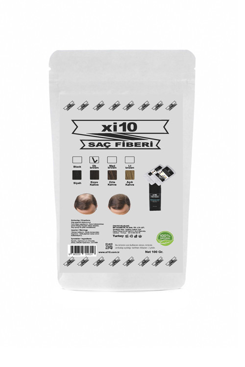 300 Gr Hair Fiber Koyu Kahve ( Dark Brown) Saç Tozu Topik Ekonomik Boy, Topaklanmaz