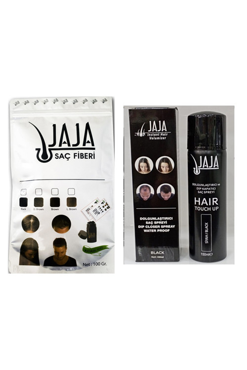 100 Gr Siyah Saç Tozu + 150 Ml. Siyah Dolgunlaştırıcı Sprey