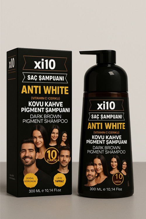 Beyaz Kapatıcı Şampuan (Koyu Kahve/D.Brown),Saç Koyulaştırıcı Şampuan (Beyaz Saçlar İçin ) 300 Ml.