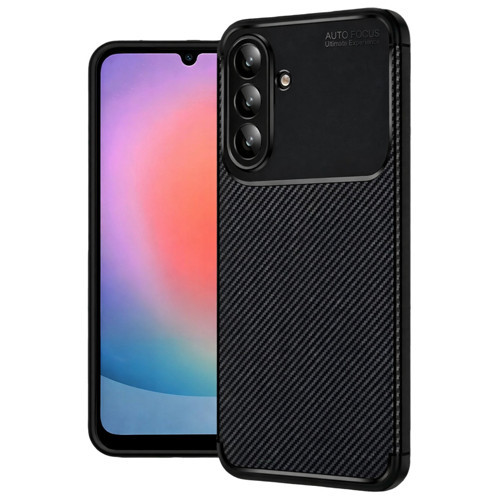 Samsung Galaxy S26 Plus Kılıf Focus Carbon Silikon Kapak