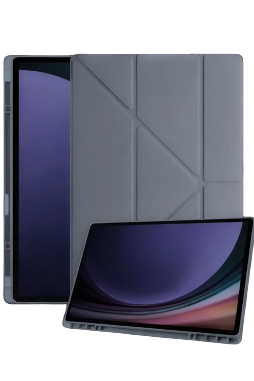 Mey İthalat® Samsung Galaxy X730 Tab S11 Kalemlikli Mars Tablet Kılıfı - Koyu Gri