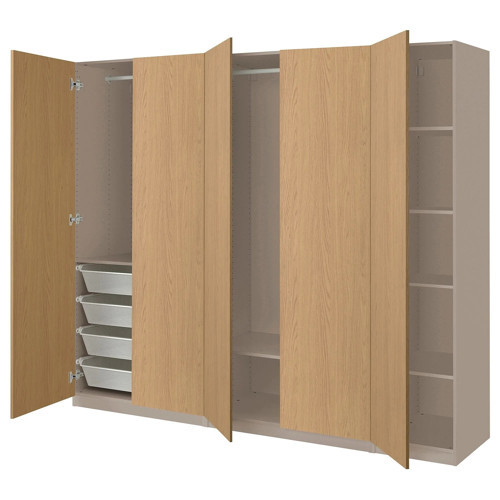 Çok Renkli Fonksiyonel Kapaklı Gardırop 250x60x201 cm