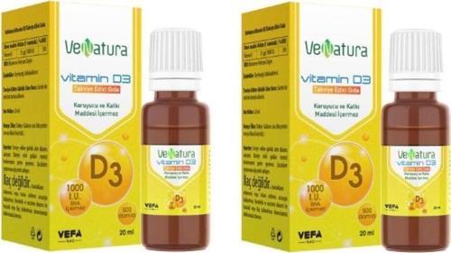 D3 Takviye Edici Gıda 20ml Damla X 2 Adet