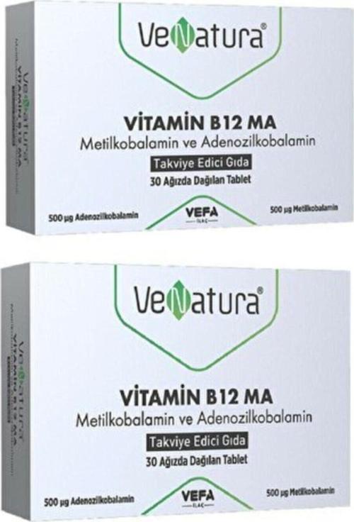 Vitamin B12 Ma Metilkobalamin Ve Adenozilkobalamin Takviye Edici Gıda 2 Adet