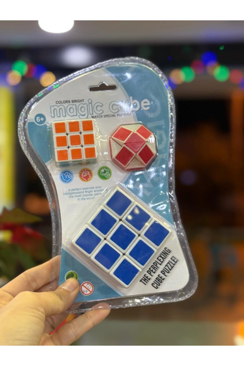 zeka küpü rubik küp 3'LÜ SET 13x20