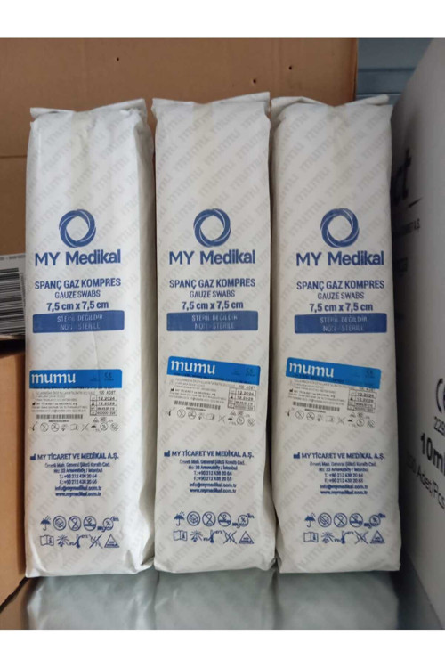 Özel Yapım Yüksek Emici 16 Kat 7,5X7,5Cm Nonsteril 100Adet