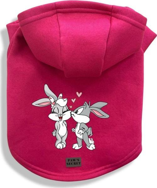 Köpek Kıyafeti Köpek Sweatshirt Hoodie Köpek Ürünleri Kedi Kıyafeti - Aşık Bugs Bunny M