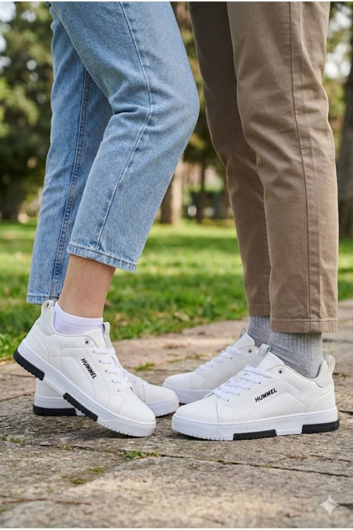 Acne Moda Unisex Günlük Spor Ayakkabı -900238-9124 - Beyaz