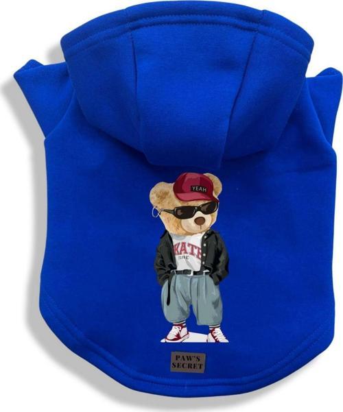 Köpek Kıyafeti Köpek Sweatshirt Hoodie Köpek Ürünleri Kedi Kıyafeti - Deri Ceketli Ayı L