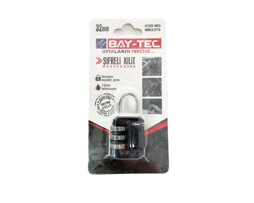 Şifreli Asma Kilit 32 mm Baytek MK2375