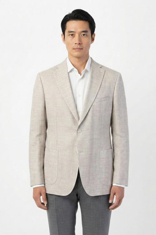 Erkek Regular Fit Pamuklu Mono Yaka Torba Cep Casual Ceket